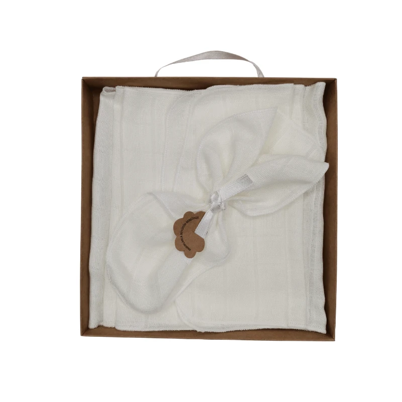 %100 Pamuk Penye Unisex Bebek Ağız Mendili Seti