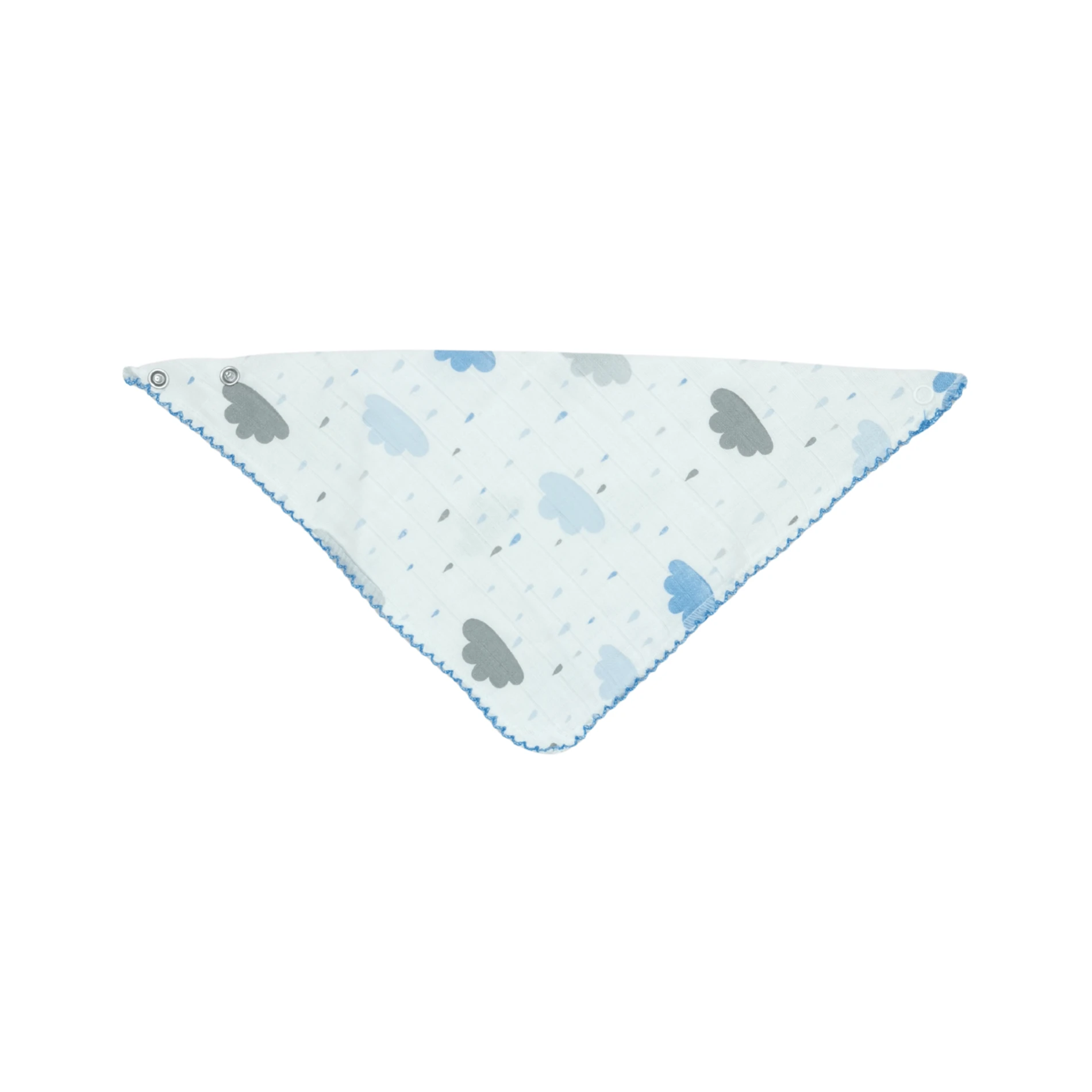 Unisex Müslin Fular Önlük – Bulut Desenli