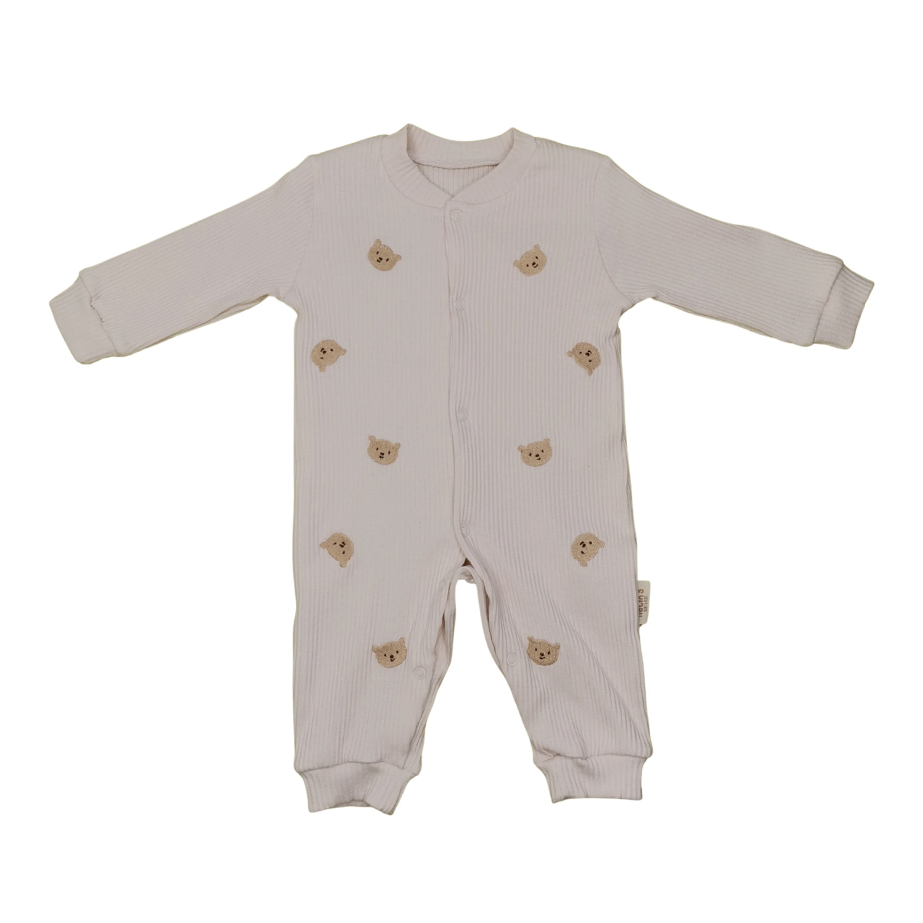 Minik Ayı Nakışlı Unisex Bebek Tulum