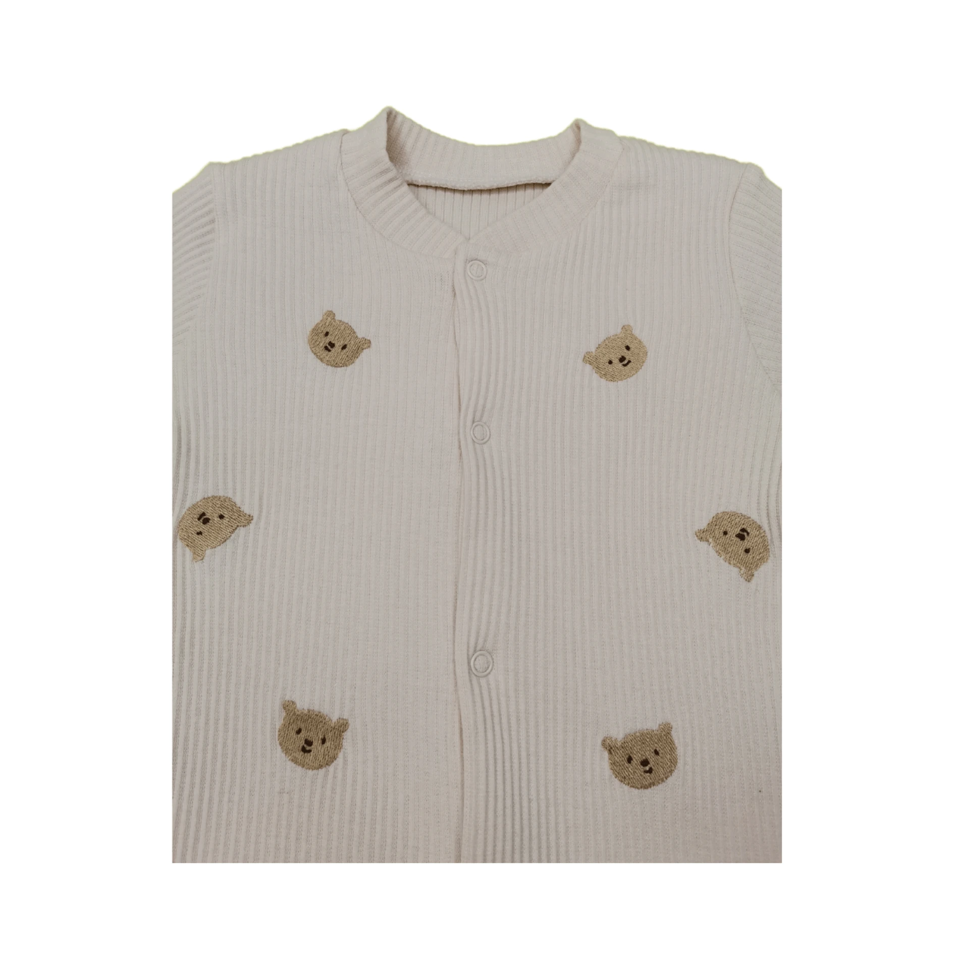 Minik Ayı Nakışlı Unisex Bebek Tulum