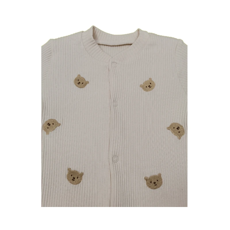 Minik Ayı Nakışlı Unisex Bebek Tulum