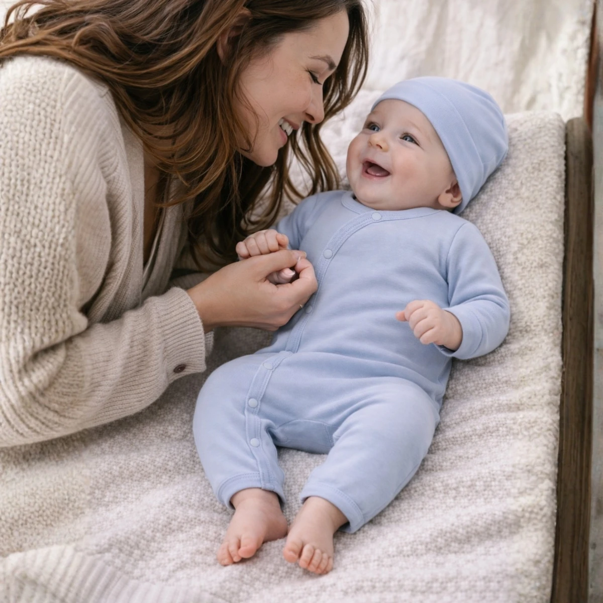 Yandan Çıtçıtlı %100 Pamuk İnterlok Uzun Kollu Unisex Bebek Tulum (Kolay Giyilen)