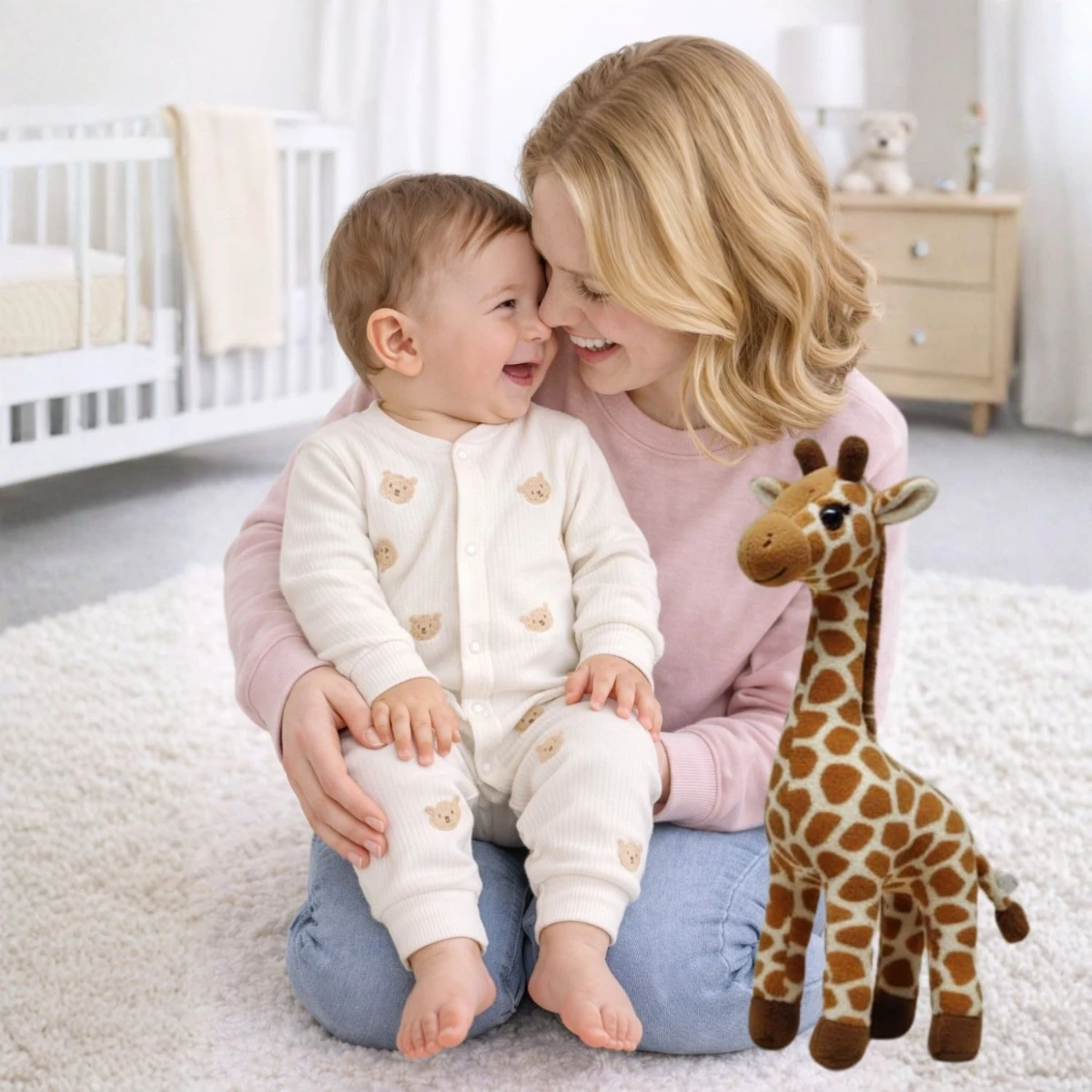 Minik Ayı Nakışlı Unisex Bebek Tulum