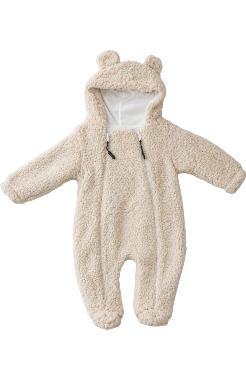 Welfsoft Peluş Bebek Tulumu-Bej