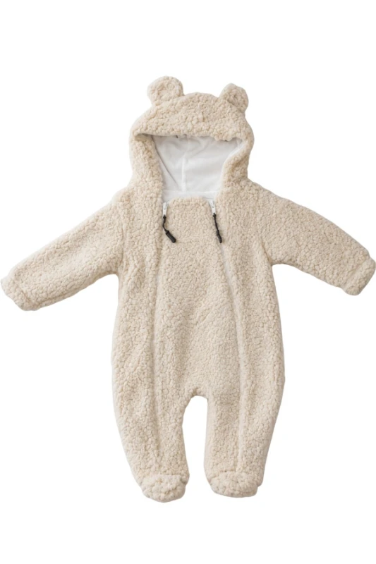 Welfsoft Peluş Bebek Tulumu-Bej